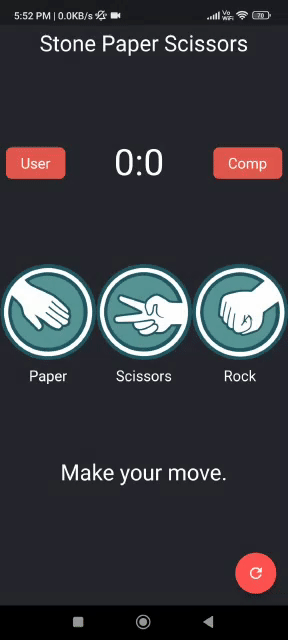 Stone Paper Scissor Game